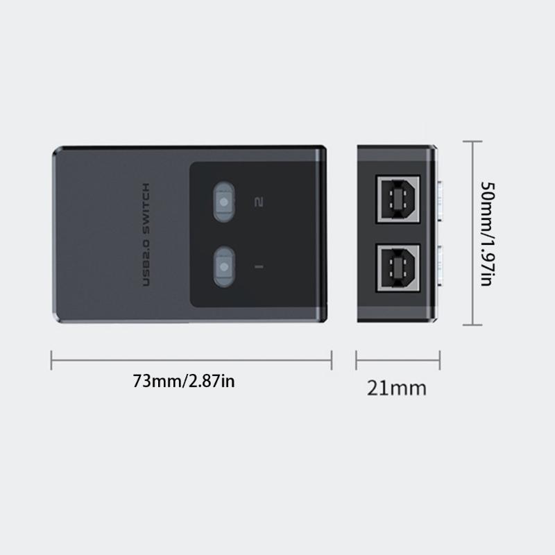 USB Printer Sharing Center For 4 Computers Condensed With LED Measure Expeditious USB 2.0 Unifier For Efficient Office Printing