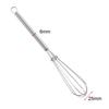 2pcs Mini Wire Whisk Stainless Steel Manual Egg Beater Mixer Kitchen Baking Utensil Milk Cream Butter Whisk Egg Tools