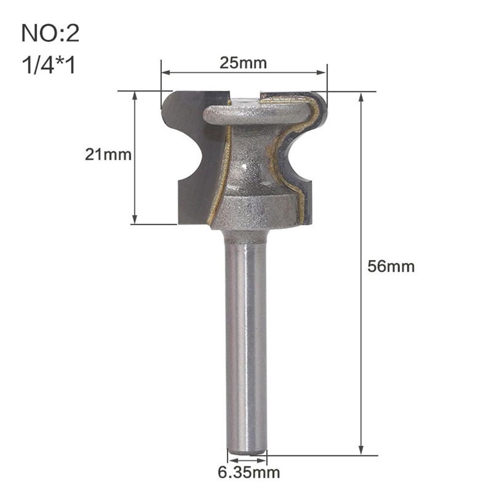 Professional Woodworking Grooving Cutter with Shank Finger Pull Drawer Pull Stool Molding Router Bit for Precise Cuts