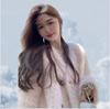 Pink Fluffy Coat Women's Autumn and Winter Tuscan Gold Wind Fur Coat Fluffy Cotton Coat