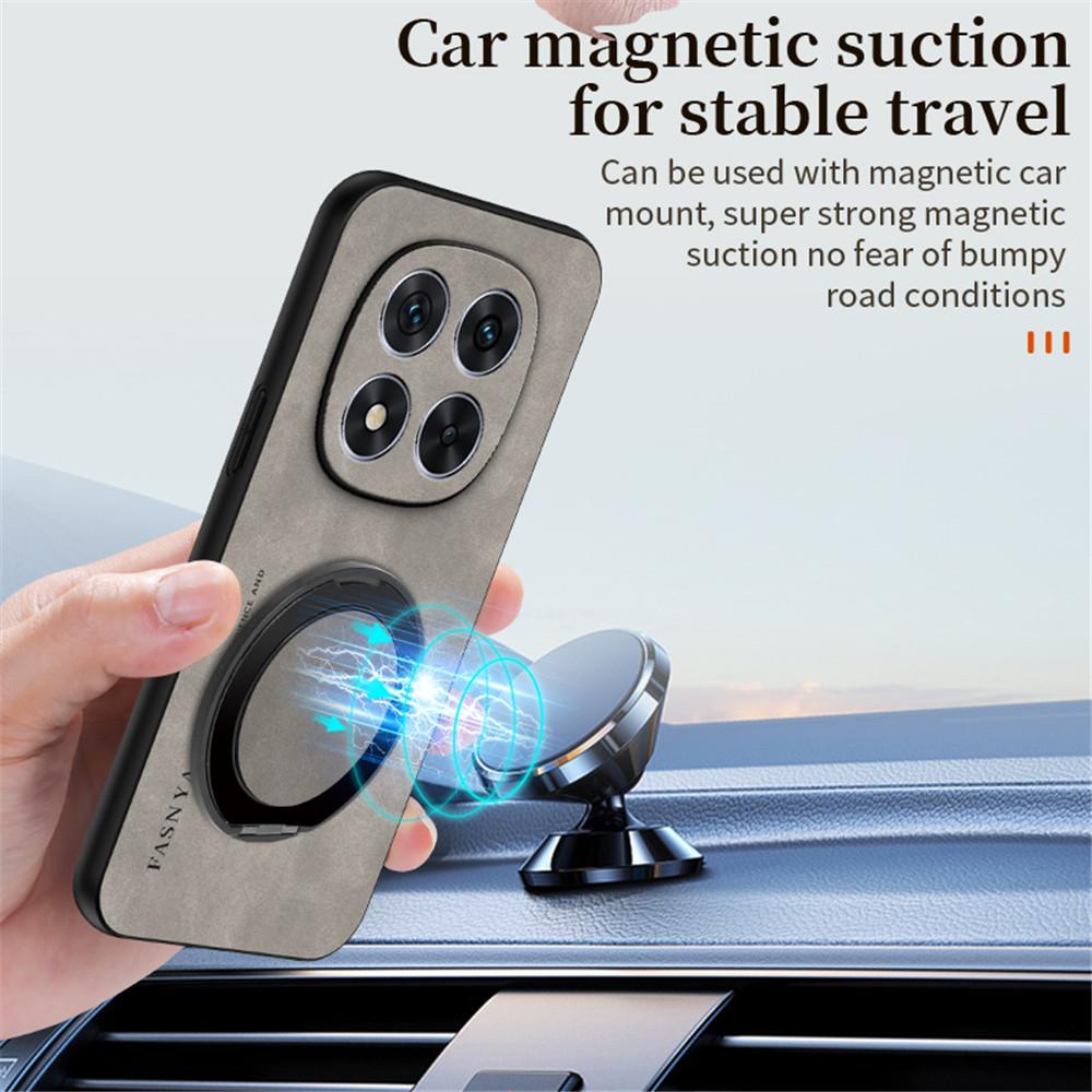 Luxusní magnetický kožený držák z ovčí kůže Pouzdro na telefon pro Xiaomi Redmi Note 14 15 Pro Plus 4G 5G Stojan Nárazuvzdorný kryt Fundas