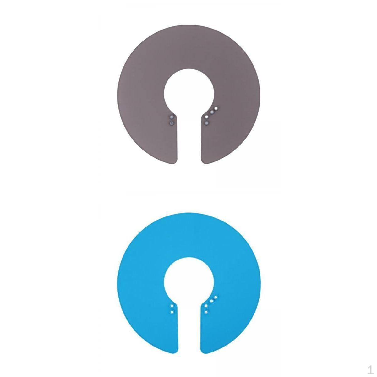 

2x Силиконовый регулируемый водонепроницаемый фартук для стрижки волос для парикмахерского салона