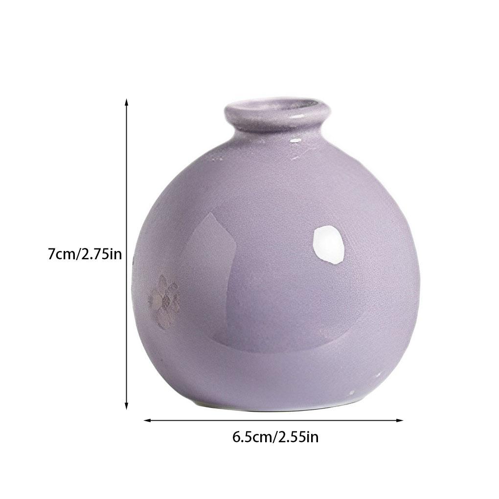 Exquisite Craft - Solid Ceramic Vase For Home Décor Office And Gifts Wide Application Vibrant Color Ple Fluent Line