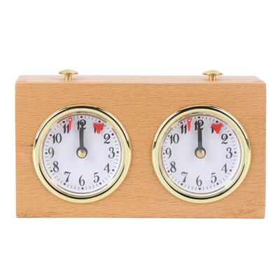 Schachuhr Analog-Timer Retro Holz Wettbewerb Zeitmessung Hohe Genauigkeit Mechanisches Werkzeug