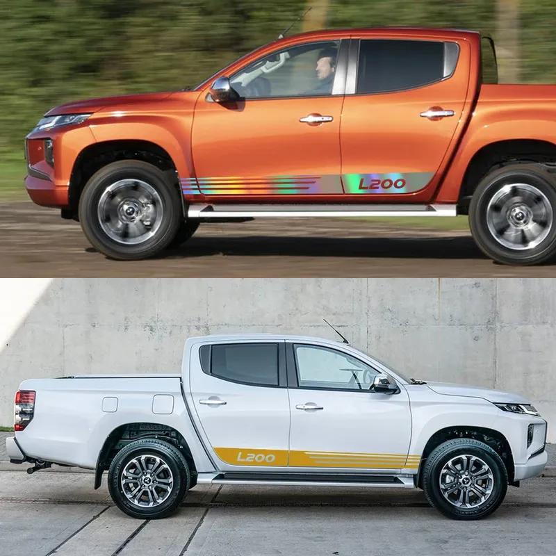 Car Stickers For Mitsubishi Triton L200 Barbarian Truck Graphics Stirpes Kit Styling Decor Decal Pickup Vinyl Auto Decoration
