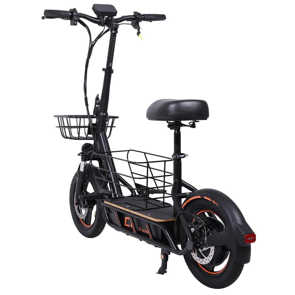 FreeBoy H14 Folding Electric Scooter, 36V 10Ah Battery, Detachable Basket