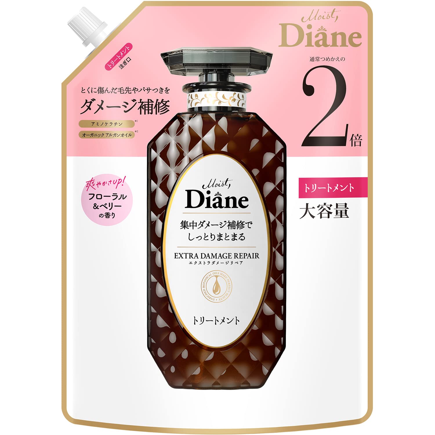 

Diane Diane Treatment Floral Berry Scent Perfect Beauty Extra Damage Repair Refill 660 мл [Большая емкость] [Восстановление повреждений] &