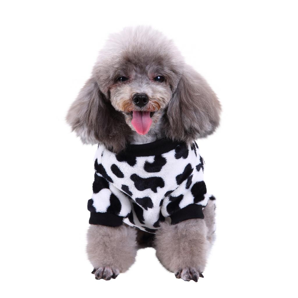 New Dogs Jumpsuit Pullover Cow Print Pajamas Pet Clothes Overalls For Small Dogs Cats Chihuahua Clothes Maltese Bulldog Onesies