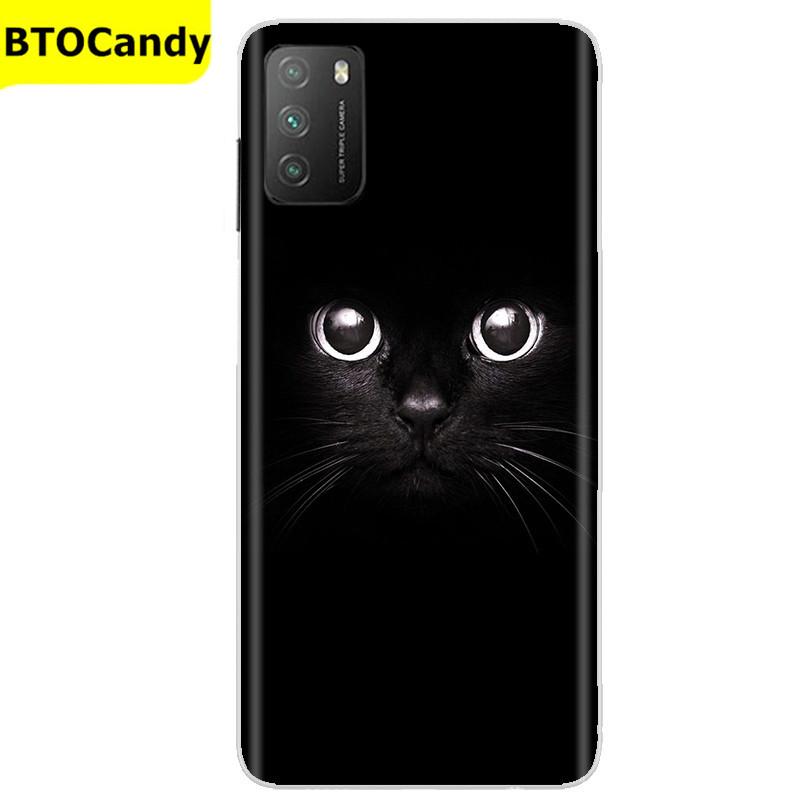 Für POCO M3 Hülle, Weiche Silikon-Rückseite, Telefonhülle für Xiaomi Poco M3 Pro 5G, Rückseitige Abdeckung, Weiche TPU Coque für POCO M 3 M3 Silikonhülle