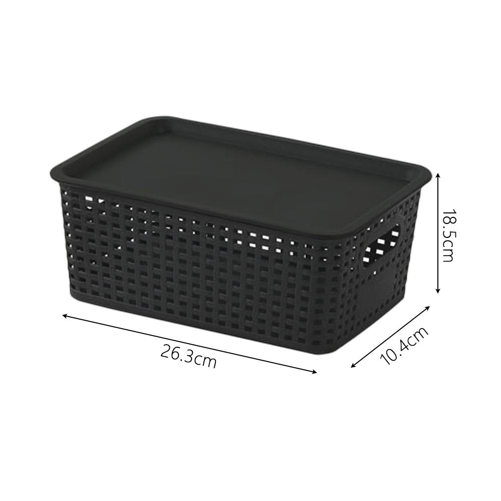 With Lid Storage Box Large Capacity Kitchen Storage Box Portable Storage Basket  Home Decoration