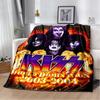 Rockband Kiss Band Decke Mode Flanell Flauschige Fleece Überwurfdecke Kinder und Erwachsene Geschenk Sofa Reise Camping
