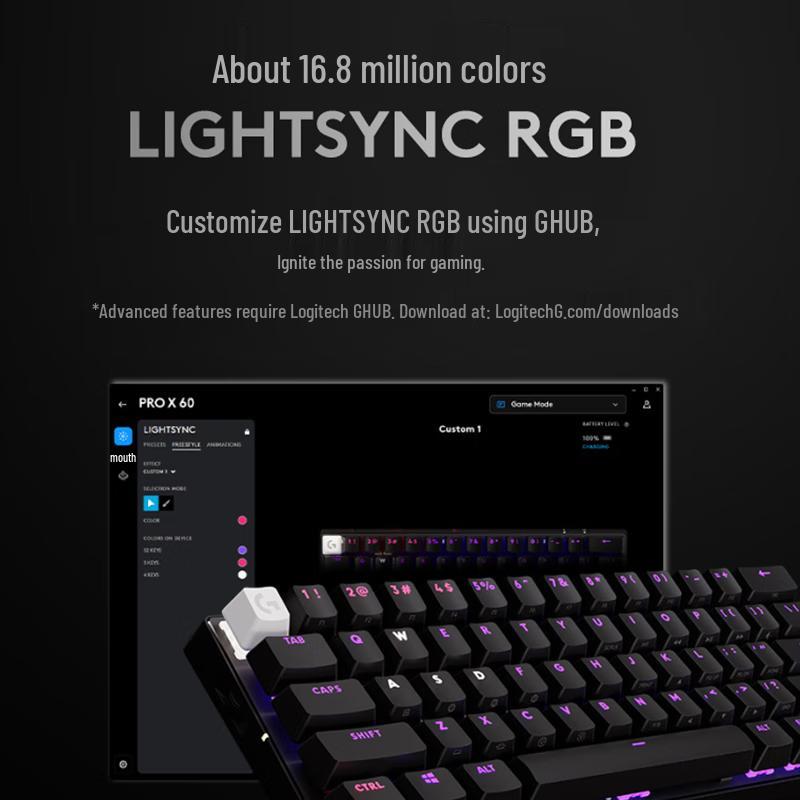 Logitech PRO X 60 LIGHTSPEED Wireless Gaming Keyboard
