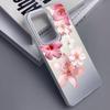For Samsung Galaxy S21 S23 S24 FE S25 S24 S23 S22 Ultra Plus Laser Phone Case Realistic Lily Flower Print Shockproof Back Covers