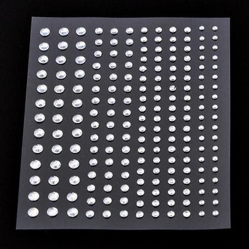 1 Pcs Disposable Tattoo Stickers Face Jewelry Color Crystal Diamond DIY Eyes Face Body Waterproof Makeup Decorations Rhinestones