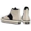 Converse Chuck 70 Comfortable Everyday Wear-resistant and Breathable High-top Canvas Shoes Unisex Beige and Black
