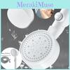 Top Quality White Abs Showerhead Set With Easy Thread Installation And Multi-water Flow