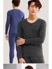 Men's Slim-Fit Fleece-Lined High-Neck Thermal Underwear Set (Plus Size), Ideal for Cold Weather