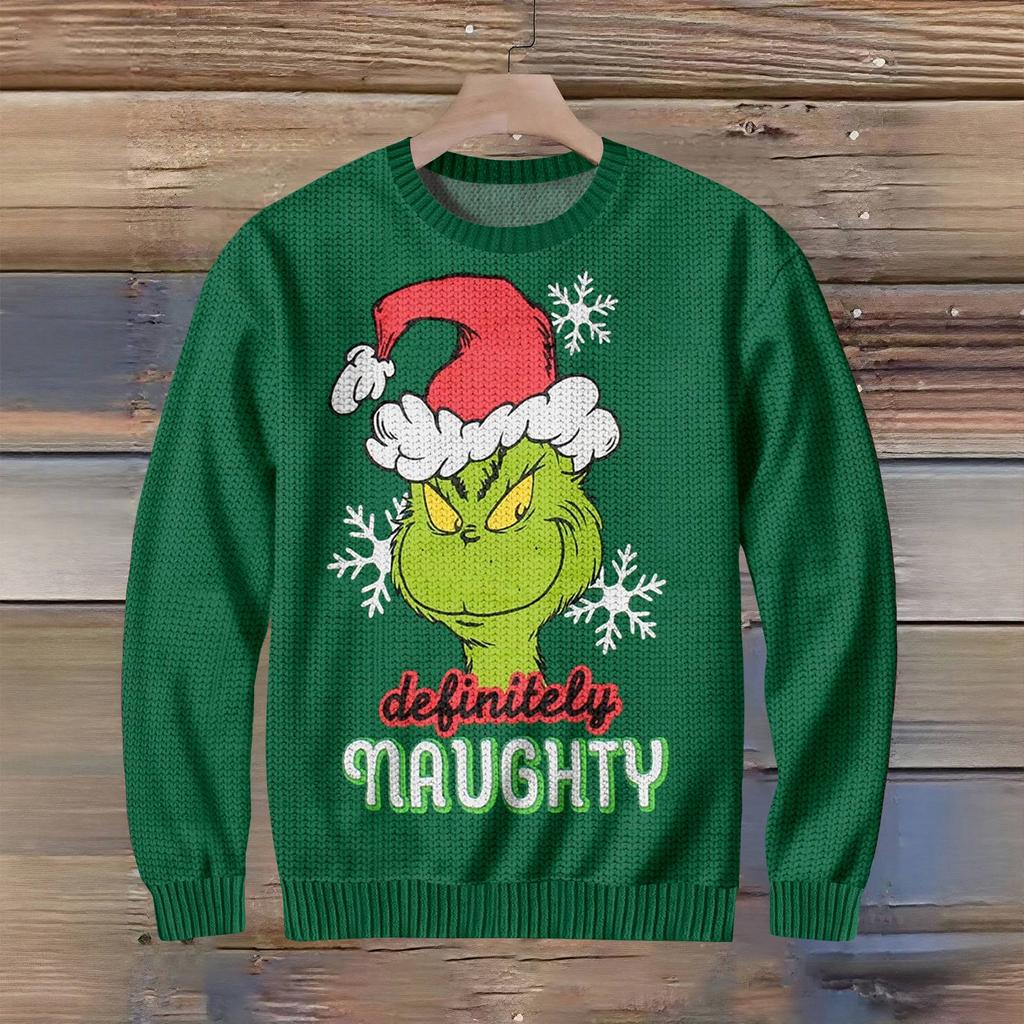 Christmas Men's Casual Print Sweater