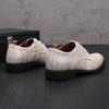 Fashion Luxury Designer Gentleman Pointed Toe Lace Up Business Casual Shoes Men Flats Homecoming Wedding Dress Prom Zapatillas Hombre