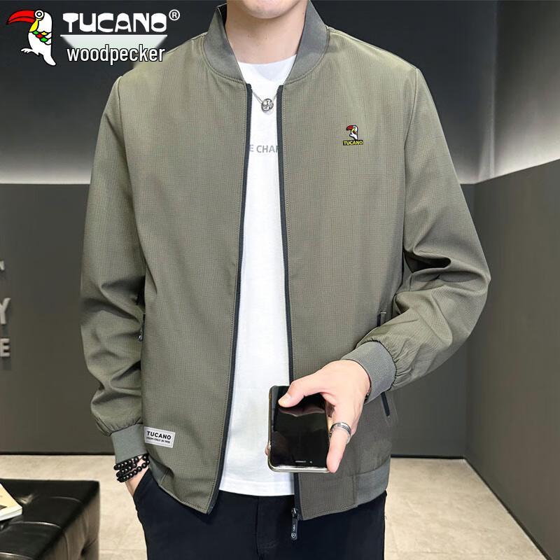 TUCANO Men's Striped Baseball Jacket