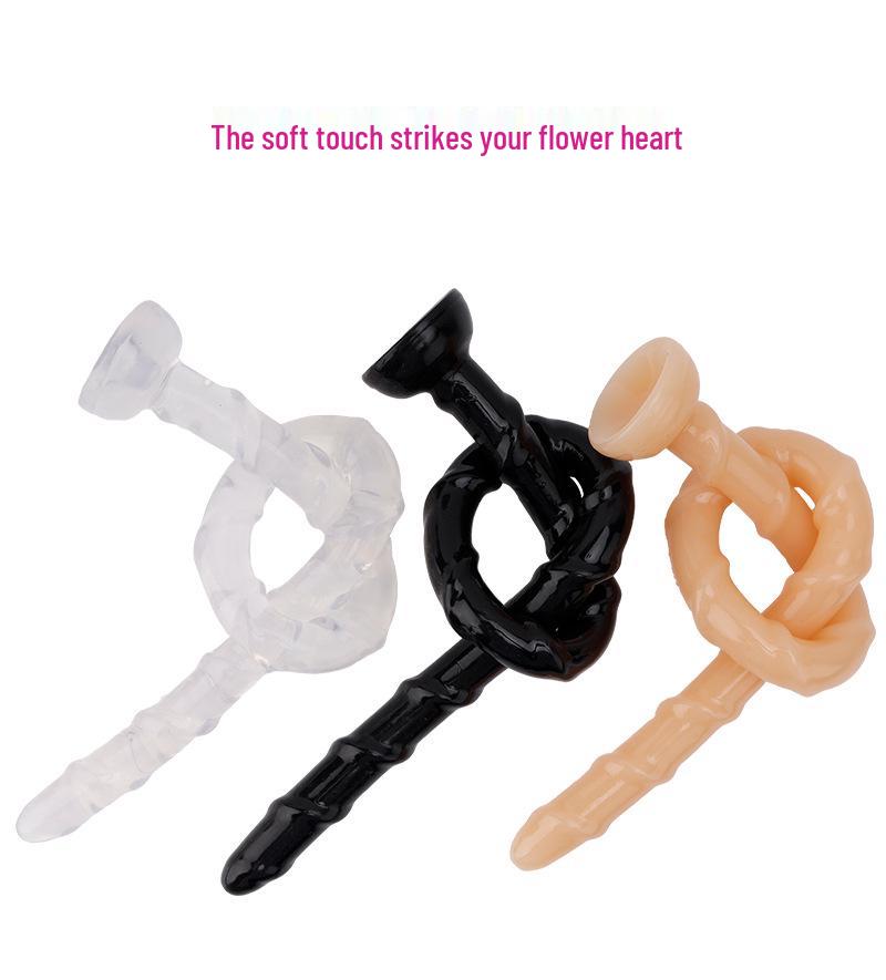 Kujii Weicher Gerippter Analplug Vibrator für Frauen - Erwachsenen-Vergnügungsspielzeug