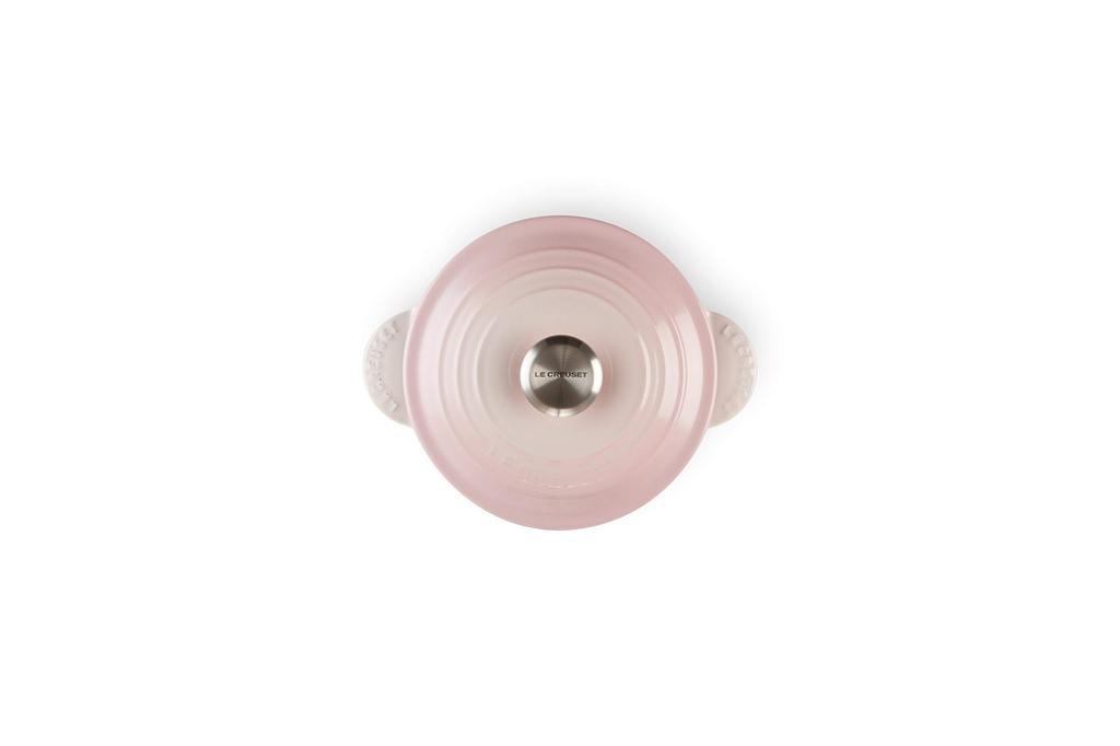 Le Creuset Cocotte Every 18" Cast Iron Enamel Pot, Shell Pink, Gas, Induction, and Oven Compatible [Official Japanese Product]