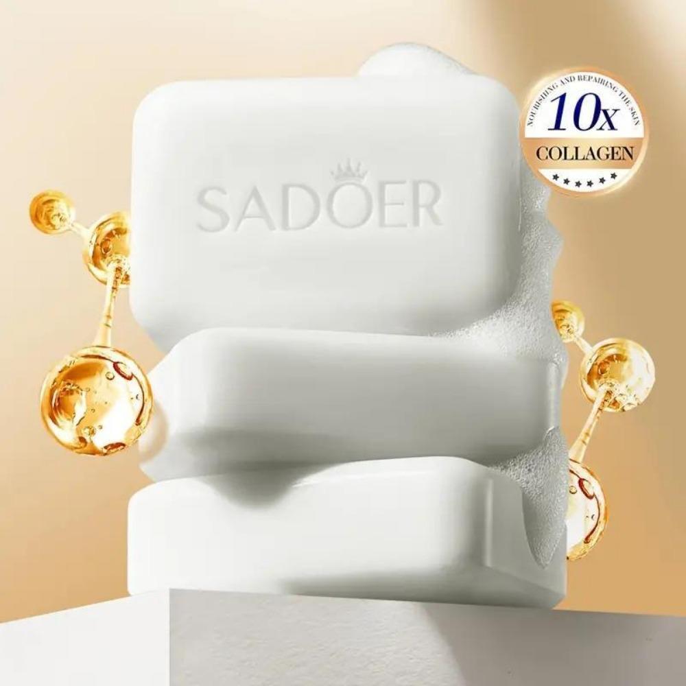 Moisturizing Collagen Facial Cleansing Bar With Hyaluronic Acid and Niacinamide,  Multi-Action Purifying Handmade Soap Cleansing Body Bar