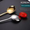Tableware Dinnerware Spoons Chopsticks Stainless Steel Soup Spoon  for Student Home Kitchen Office