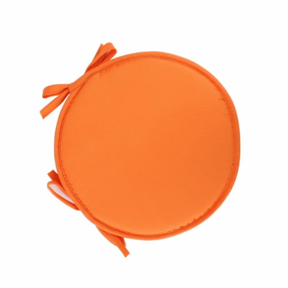 Simple Fabric Round Chair Cushion Candy Color Floor Seat Cushion Sponge Cushion  Meditation оранжевый