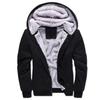 Men's Korean-Style Fleece Sweatshirt: Warm, Thick, Solid-Color Casual Wear