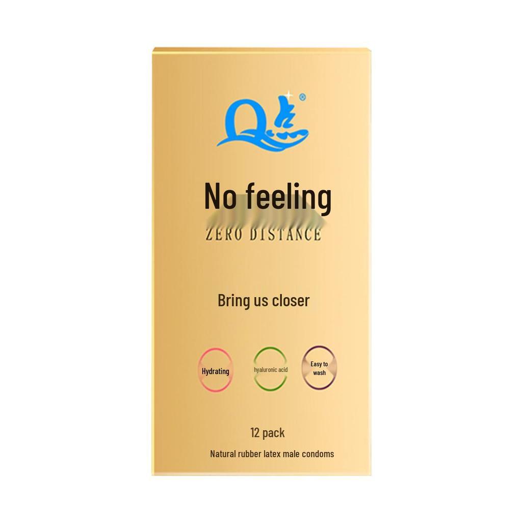 Q-point Hyaluronic Acid 001 Large Particle Delay Condoms - Long-lasting Contraceptives for Adults