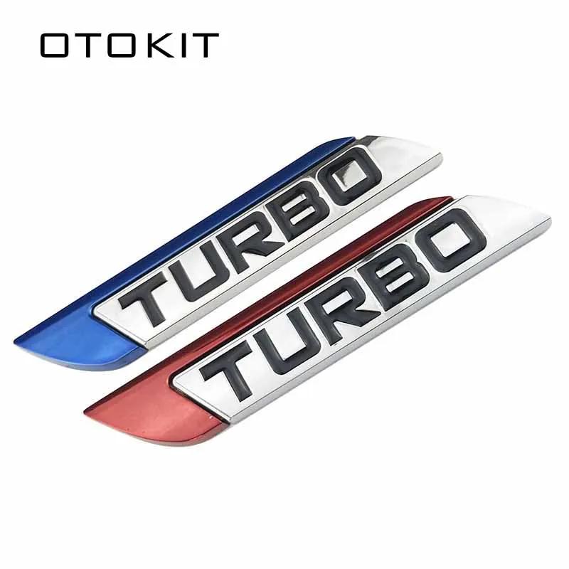Car Emblem Sticker TURBO METAL GRILL Rear Trunk Car Badge Focus VW Skoda Seat Lada