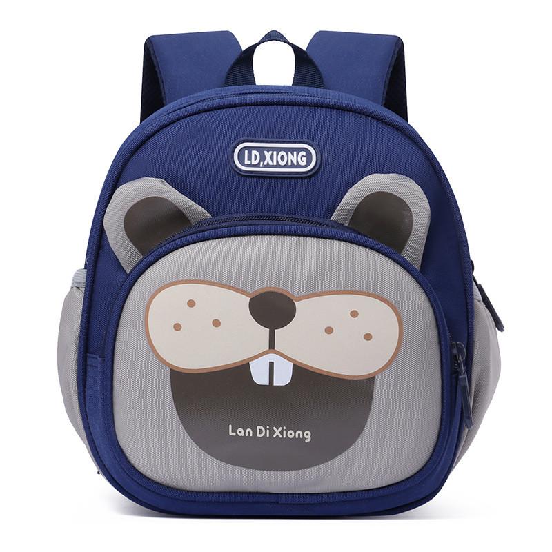 Pattern Cartoon Alphabet Kids Backpack With Comfort Oriented Shoulder Design