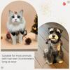 20pcs Curly Christmas Dog Bows Dogs Christmas Hair Bows with Rubber Bands Puppy Grooming Bows for Small Dogs Cats (A#)