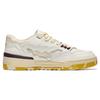 Li Ning 001 Btc Prm Fabric Synthetic Leather Non-Slip Wear-Resistant Low-Top Skate Shoes Men Sneaker White Yellow AGCT067-3