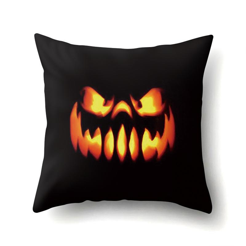 Halloween Pillowcase Car Waist Pillow Pumpkin Sofa Cushion Cover Office Home Living Room Pillowcase