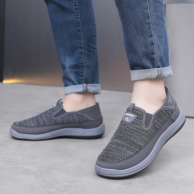 2025 Spring New Shoes Men's Breathable Soft Sole Non-slip Wear-resistant Single Shoes Comfortable Versatile Casual Single Shoes One Pedal