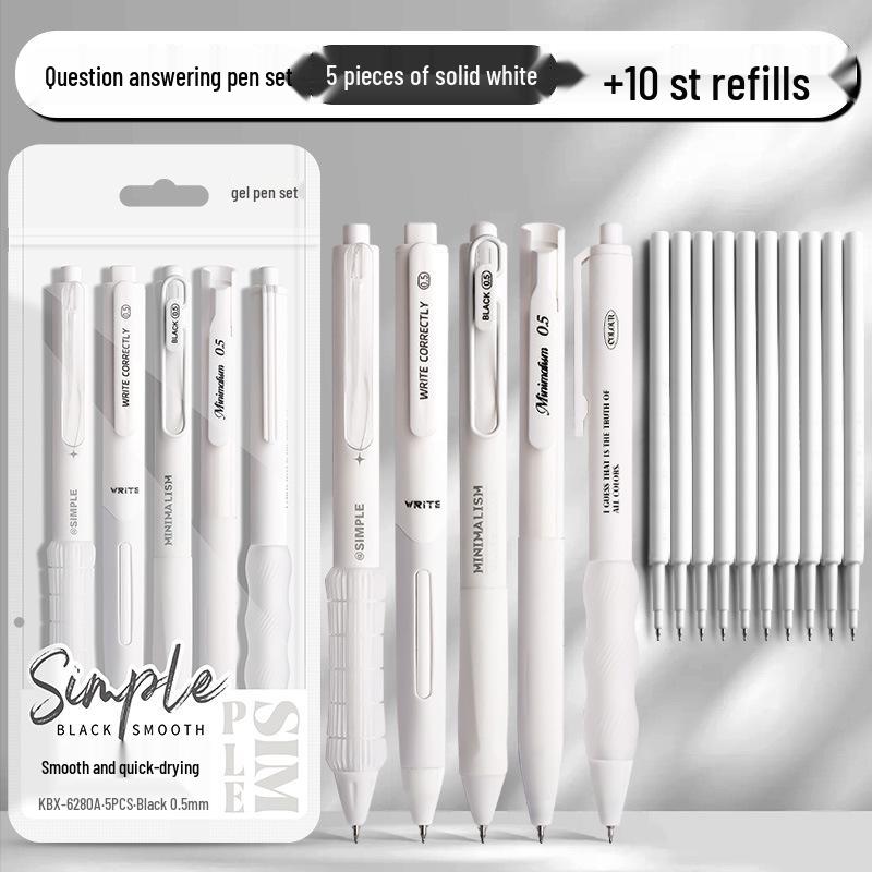 High-Capacity Transparent Practice Pen with Smooth, No-Leak Ink and Replaceable Refill, Designed for Students' Exams.