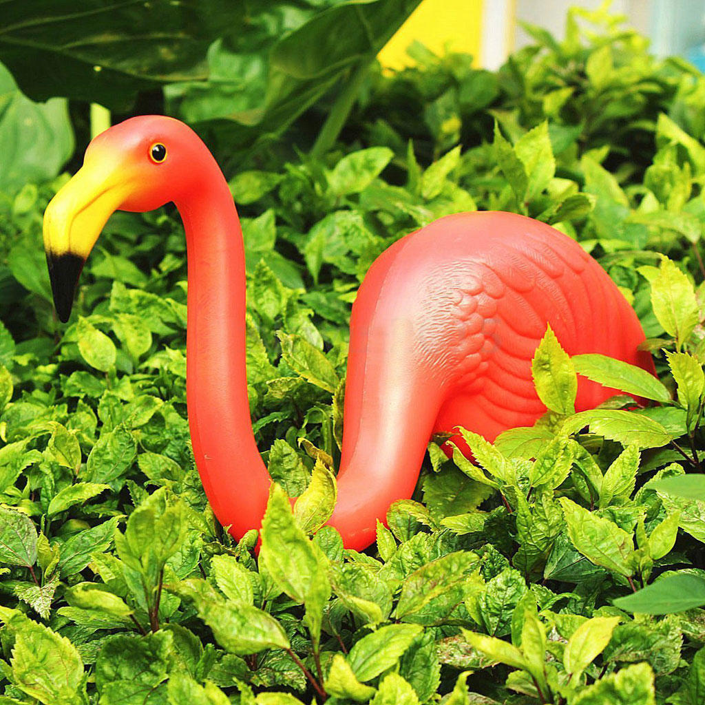 plastic flamingo yard