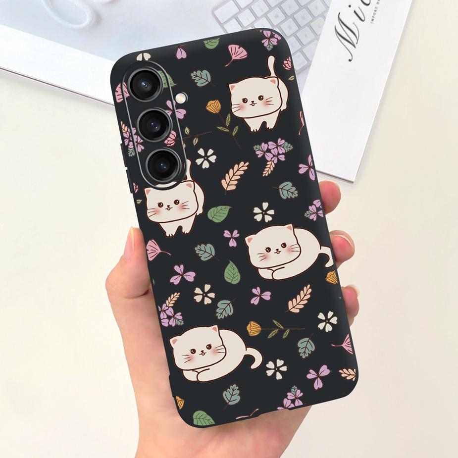For Samsung Galaxy A55 Case SM-A556B Lovely Cartoon Back Cover Soft Silicone Phone Case For Samsung A55 A 55 GalaxyA55 5G Fundas