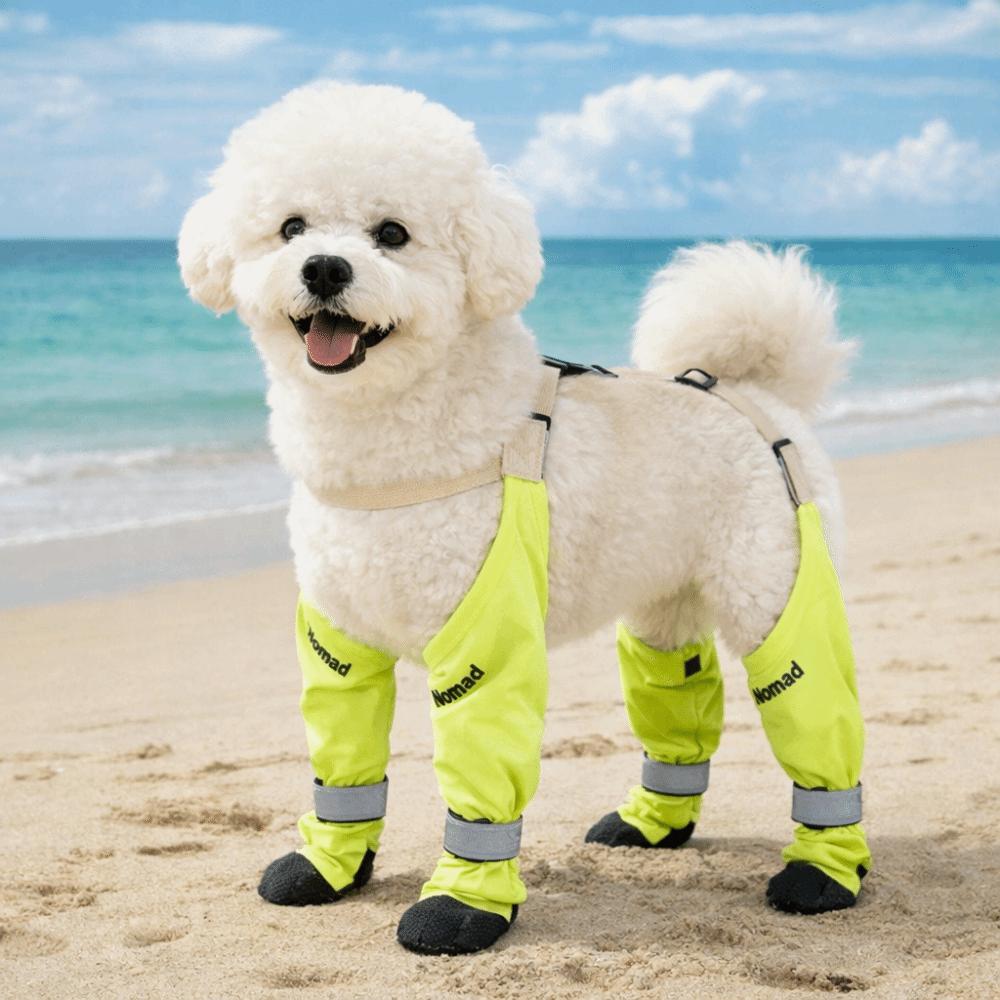 Anti-dirty Dog Rain Pants Adjustable Puppy Shoe Cover Four-Legged Pants  Pet Strolling