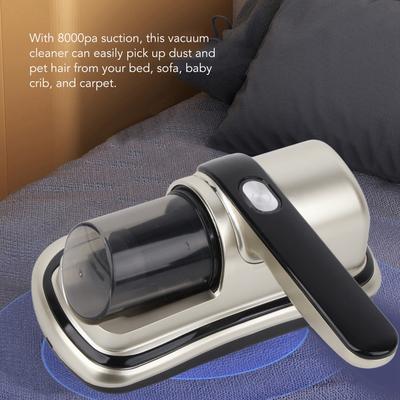 Mattress Vacuum Cleaner Anti Allergen Bed Mite Remover Vacuum Cleaner 8000pa Suction Cordless Handheld UV Mattress Vacuum for Dust