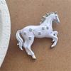 Elegant Running Horse Brooch Animal Inspired Design High Quality Alloy Metal Fashion Badge Accessory For All Genders
