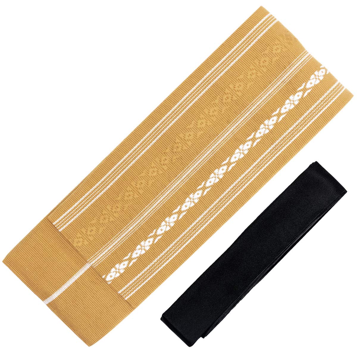 

Квадратный пояс кендзё для мужчин [KYOETSU] [Kyoetsu] пояс, оби, Япония, узор, хлопок, юката, 2 предмета (квадратный ремень, шнур), (золото) золотой