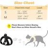 Harnais et Laisse Réglables pour Chat pour la Promenade - Harnais Gilet Anti-Évasion pour Chaton avec Maille Douce Réfléchissante pour Chiot Extérieur