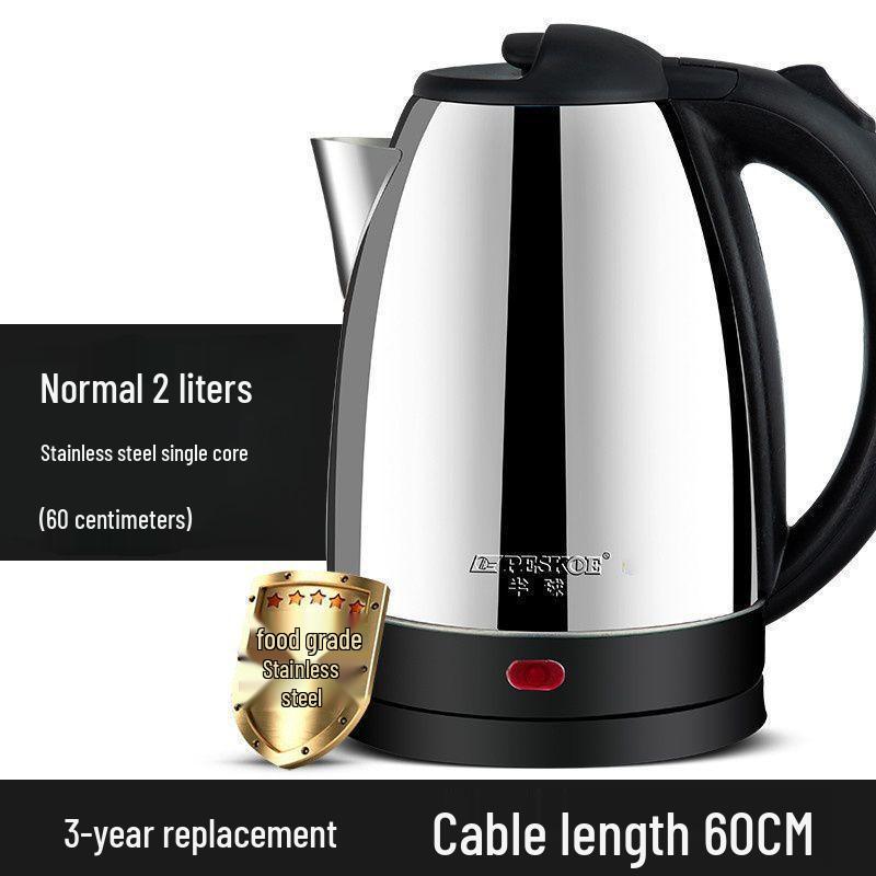 304 Stainless Steel Electric Kettle with Auto Shut-off & Keep Warm Feature