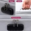 Travel Document Organizer with Combination Lock - Double Layer Fashion Canvas Wallet for Passport, Credit Cards & Cash