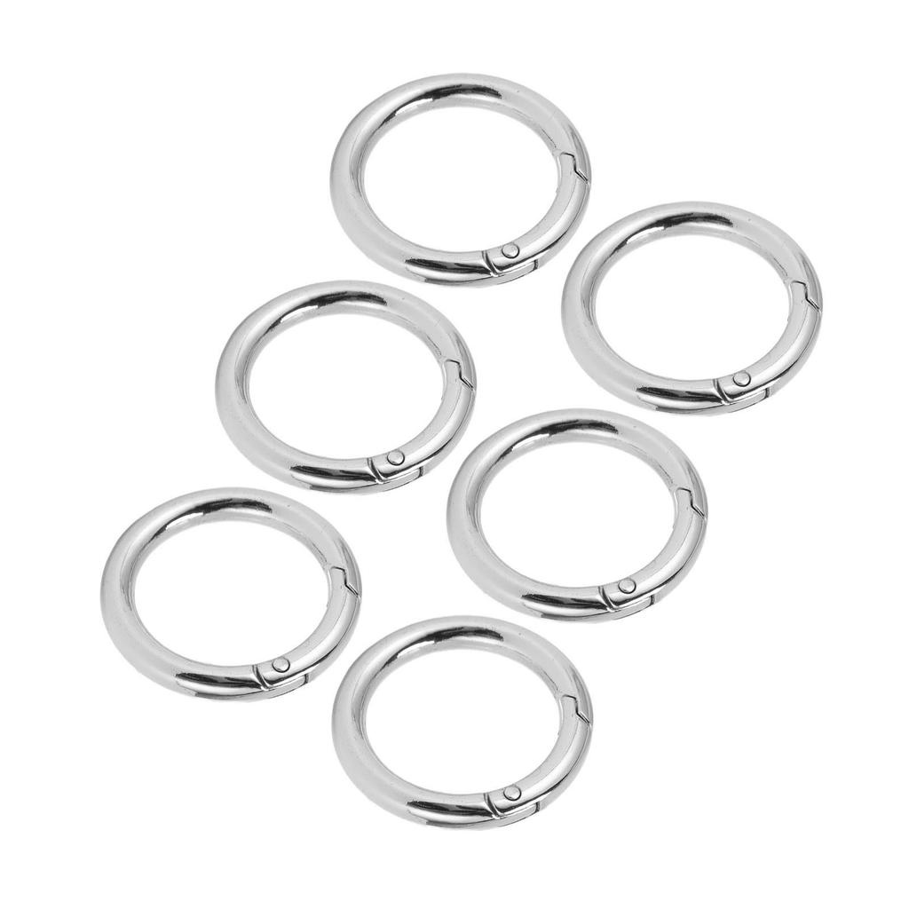 20Pcs Spring O Rings 1.69in Diameter 0.24in Thick Strong Copper Secure Closure Spring Buckles for Purse Bag Jewelry