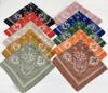 European and American silk scarves retro-printed paisley pattern 71 square scarf bag head versatile scarf