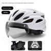 Yu Zhaolin Bicycle Helmet with Integrated Goggles, One-Piece Riding Helmet for Men and Women, Mountain and Road Bike Safety Helmet